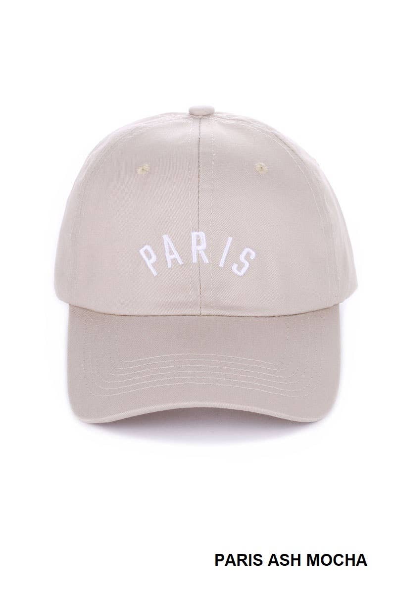 Ash Mocha Embroidered New York Baseball Cap