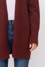 Load image into Gallery viewer, Burgundy cardigan
