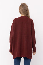 Load image into Gallery viewer, Burgundy cardigan
