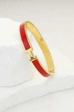 Load image into Gallery viewer, Enamel H Bracelet
