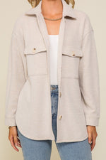 Load image into Gallery viewer, Oatmeal Button Down Top
