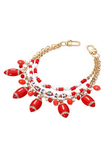 Load image into Gallery viewer, Red Football Bag Charm 
