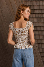 Load image into Gallery viewer, Floral Ruffle Top

