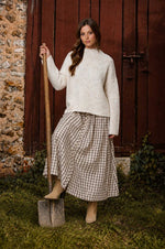Load image into Gallery viewer, Ivory Mock Neck Sweater
