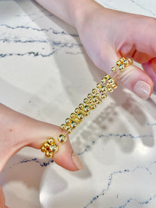 Gold bead bracelet