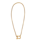 Load image into Gallery viewer, Jerra Gold Screw Toggle Necklace
