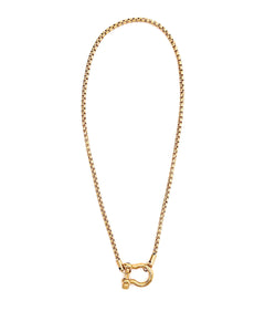Jerra Gold Screw Toggle Necklace