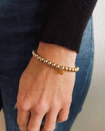 Load image into Gallery viewer, Billy Gold Bead Bracelet - medium size bead
