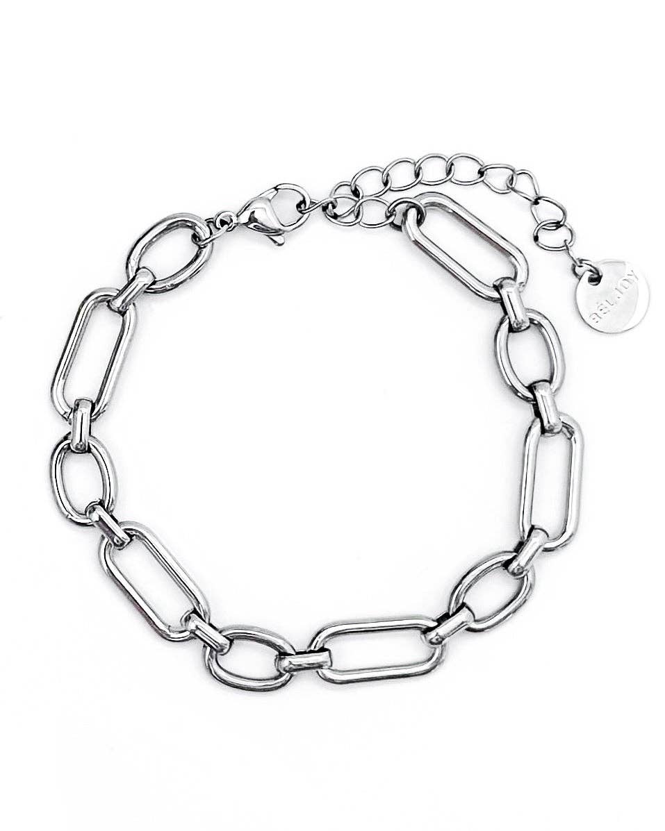 Bailey Silver Chain Link Bracelet