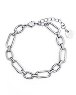 Load image into Gallery viewer, Bailey Silver Chain Link Bracelet
