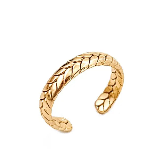 Retta herringbone adjustable ring