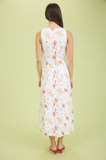 Load image into Gallery viewer, Floral button down midi dress
