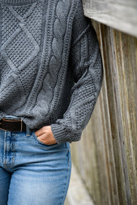 Cable knit sweater