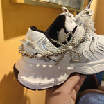 Load image into Gallery viewer, Silver Bow and Pearl Shoe Charm
