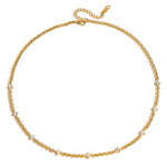 Load image into Gallery viewer, CZ Gold  Stainless Steel Necklace Waterproof
