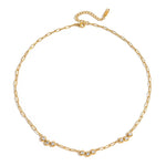 Load image into Gallery viewer, Luxe Paperclip Cz Necklace Waterproof
