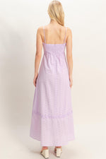 Load image into Gallery viewer, Scallop trim midi dress
