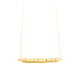 Finley gold bead necklace